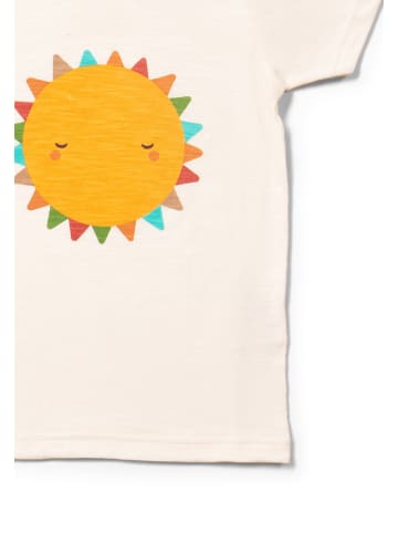 Little Green Radicals Kurzarm-T-Shirt in Creme