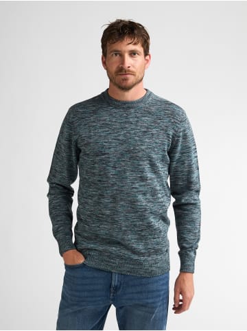 Petrol Industries Melierter Pullover mit Rundhalsausschnitt stonegate in Grün