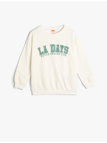 KOTON Sweatshirt in Ekru