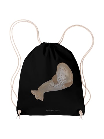 Mr. & Mrs. Panda Stoffrucksack Robbe Lachen ohne Spruch in Schwarz