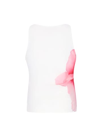 Usha Women Top in offwhite pink