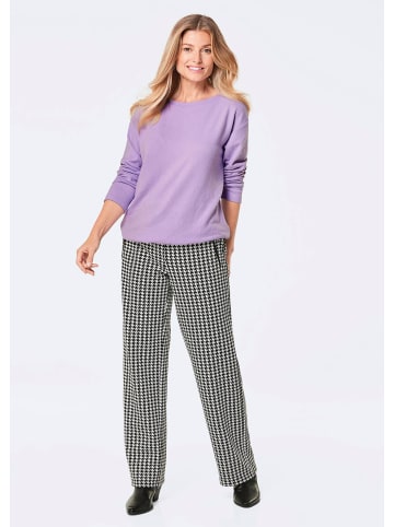 GOLDNER Kurzgröße: Shirt in flieder