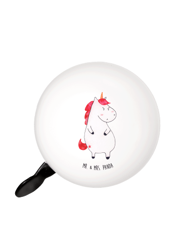 Mr. & Mrs. Panda Fahrradklingel Einhorn Wut ohne Spruch in Weiß