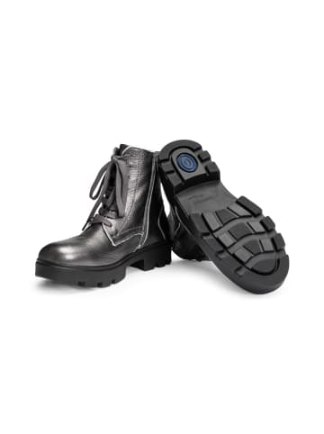 VITAFORM Hirschleder Stiefeletten in anthrazit/metallic