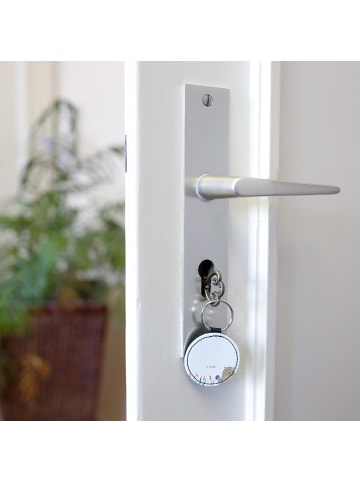 Mr. & Mrs. Panda Anhänger Otter Stein ohne Spruch in Weiß