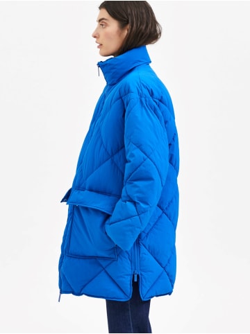 SELECTED FEMME Wattierte Oversized Puffer Jacke Stepp Blouson ohne Kapuze SLFHEIDI in Blau