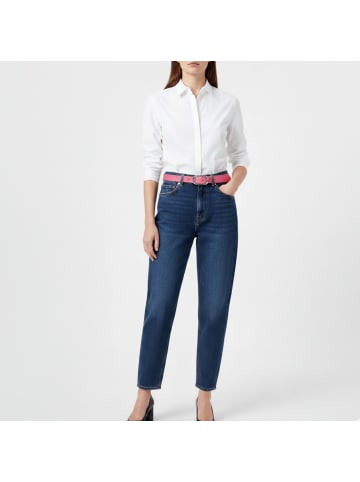 FRONHOFER Damen Ledergürtel Silber in Dunkelbraun