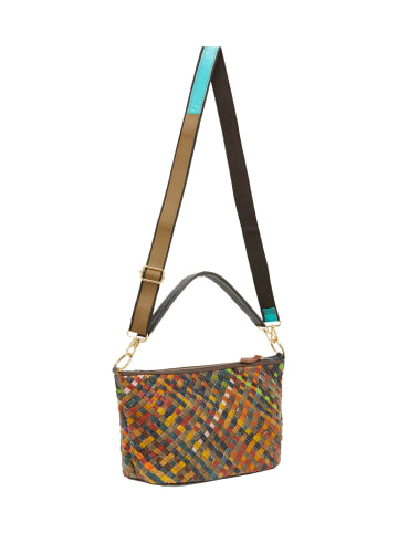 IZIA Women Shoulder Bag in Brown Multicolor