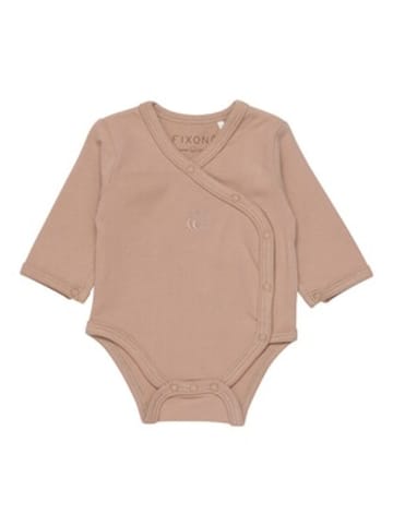 Fixoni Frühchen-Wickelbody langarm in Beige