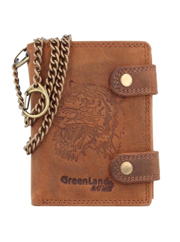Greenland Nature Montenegro Geldbörse RFID Schutz Leder 2 cm in tiger