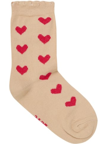 Minymo Kinder Socken "Socks with Pattern (5-Pack)" in Rot