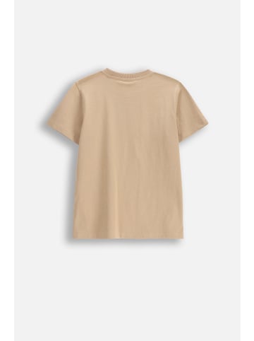 Coccodrillo Baumwoll-T-Shirt mit kurzen Ärmeln in beige