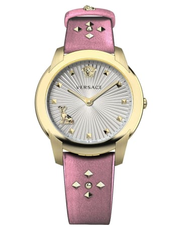 Versace Analoguhr für Damen in Rosa