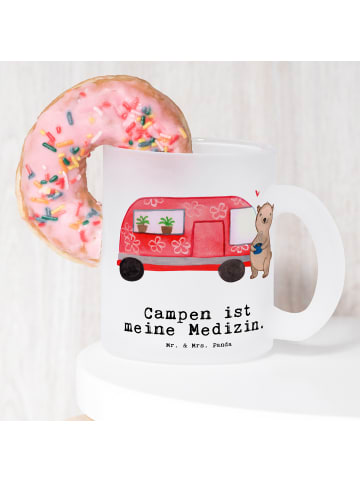 Mr. & Mrs. Panda Trinkbecher Bär Camper mit Spruch in Transparent