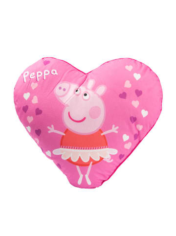 United Labels Peppa Wutz Dekokissen -  Herz 45 x 45cm in pink