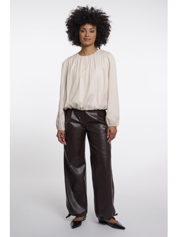 Cheyenne Bluse mit Ballon-Saum in Birch