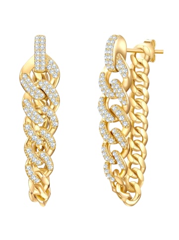 Glanzstücke München Ohrringe aus Sterling Silber mit Zirkonia in gelbgold