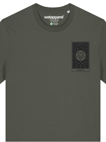 wat? Apparel T-Shirt Tarot Death in Khaki