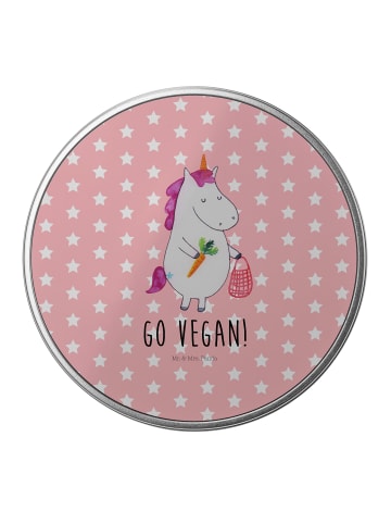 Mr. & Mrs. Panda zuckerdose Einhorn Vegan mit Spruch in Rot Pastell