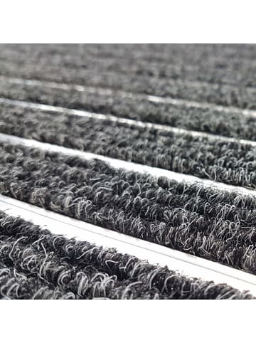 Astra Gummi Fußmatte mit Alu Kante EXCELLENCE MAT 1 in Grau