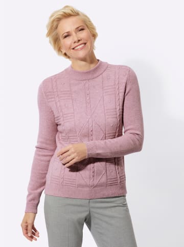 WITT WEIDEN Stehkragenpullover in mauve-meliert