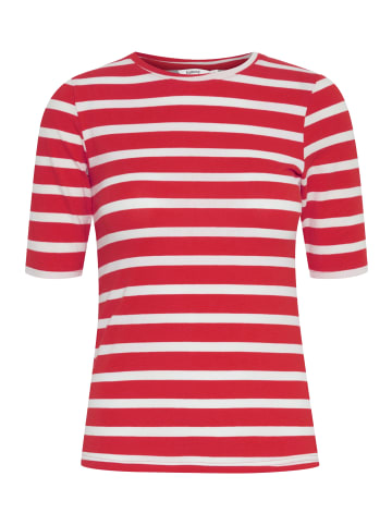 b.young Gestreiftes Halbarm T-Shirt BYPAMILA in Rot-2