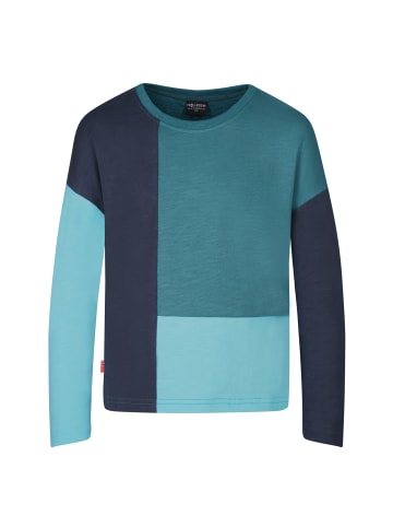 Trollkids Longsleeve "Verdal" in Marine/Teal-Blau/Wasserblau