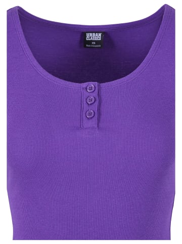 Urban Classics Urban Classics Damen Ladies Rib Babylock Tee in realviolet