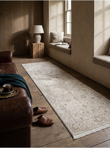 KADIMA DESIGN Teppich Kurzflor Orientalisch pflegeleicht Wohnzimmer Schlafzimmer Flur in Beige
