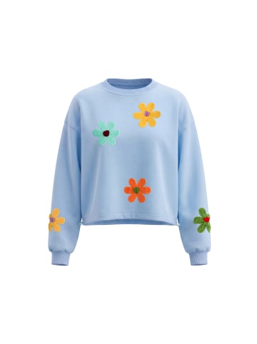 IZIA Women Sweatshirt in Light Blue