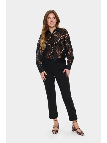 SAINT TROPEZ Langarm - Hemd JiliannaSZ Lockere Passform in Black