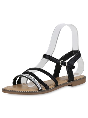 VAN HILL Riemchensandalen Anna in Schwarz