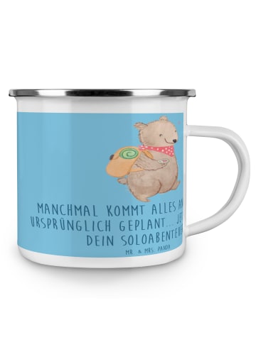 Mr. & Mrs. Panda Pott Scheidung Soloabenteuer mit Spruch in Sky Blue