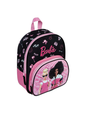 Barbie Kinder Rucksack Rosa | mit Vortasche | Barbie | 31 x 26 x 10 cm