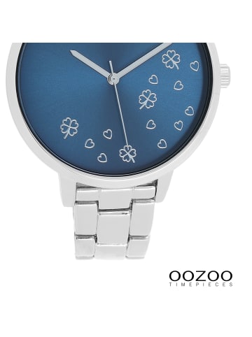 Oozoo Armbanduhr Oozoo Timepieces silber groß (ca. 42mm)