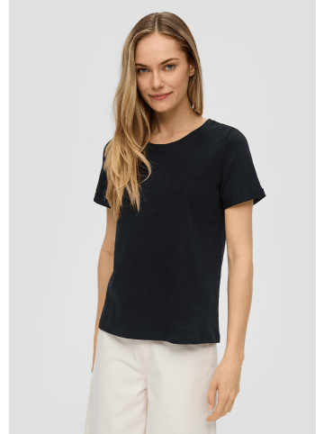 S. Oliver T-Shirt kurzarm in Schwarz