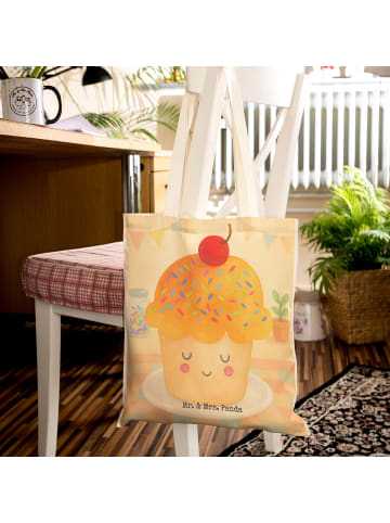 Mr. & Mrs. Panda Tasche Cupcake Design ohne Spruch in Weiß