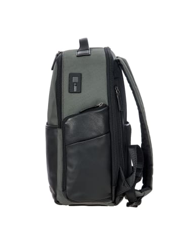 BRIC`s Monza Business-Rucksack 39 cm Laptopfach in grey-black