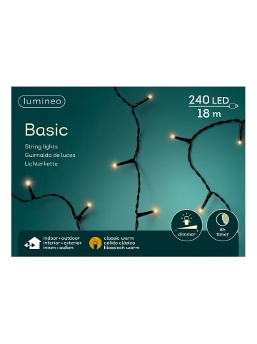 LUMINEO Lichterkette Basic 240 LED 18 m in klassisch warm