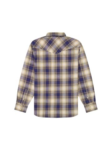 Wrangler Langarmhemd Western Indigo in Mood Indigo
