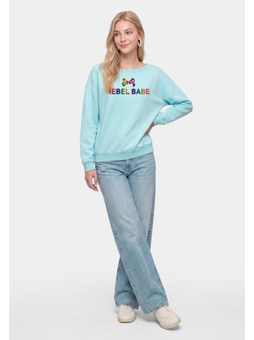myMo Women Sweatshirt in Aqua