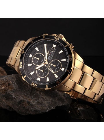 Sector Chronograph-Armbanduhr Sector Numbers gold groß (ca. 45mm)