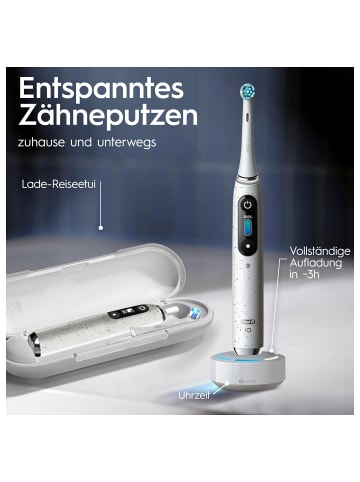Oral-B Elektrische Zahnbürste "iO Series 10 + Lade-Reiseetui" in Weiß