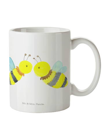 Mr. & Mrs. Panda Tasse Biene Liebe ohne Spruch in Weiß