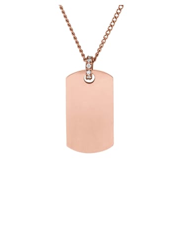 PURELEI Kette Plate 55 cm in Rosegold