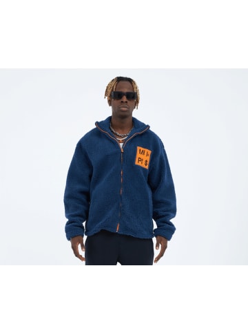 Megaman Fleecejacke Money Oversize in Dunkelblau