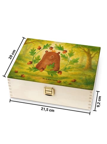 Mr. & Mrs. Panda Teedose Bär König Design ohne Spruch in Weiß