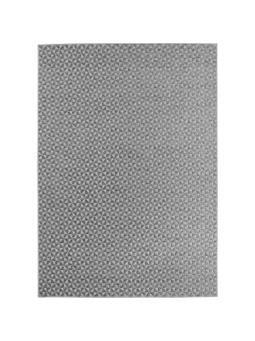 KADIMA DESIGN Teppich Outdoor Waschbar Kariert LERMOOS Strapazierfähig OEKO-TEX in Grau