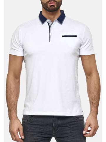 Max Men Poloshirt Kragen Sommer Hemd in Weiß