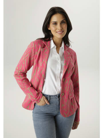 Aniston SELECTED Kurzblazer in beige-koralle